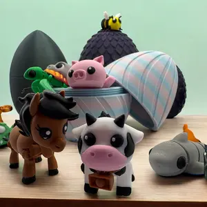 Mystery Egg 5 medium Cute Animals Articulated Fidget Toy