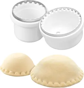 Venezuelan Pastelitos Cutter & Sealer Set [Pack of 2], Premium Stainless Steel & Plastic Baking Press Mold, Durable Kitchen Bakeware Utensil