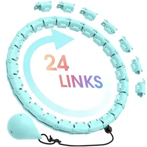 Infinity Workout Circle for Adult, 2 in 1 Smart Workout Circle for Women, 24 Detachable Knots