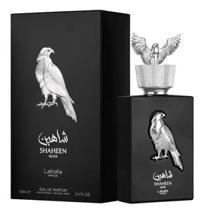 Lattafa Perfumes Shaheen Silver for Unisex Eau de Parfum Spray, 3.4 Ounce