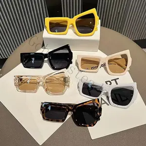 2025 New European and American Eyebrow Picking Funny Sunglasses Fashion Personality Irregular Size Eyes Internet Celebrity Street Photography Cross border Sunglasses