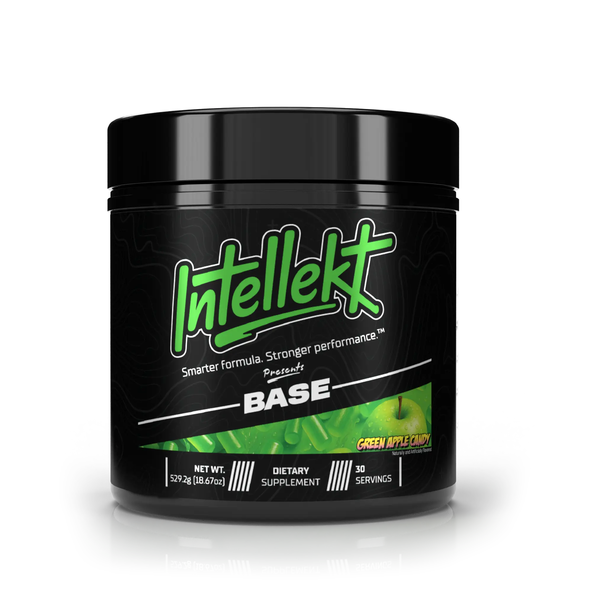 Intellekt Base Pre-Workout Powder - 30 Servings Sugar-Free Natural Fitness Endurance Supplement, Pre Workout Energy Drink Mix for Focus, Performance Support & Supplement Stack Compatibility