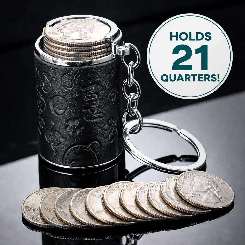 Mini Coin Bank 2-in-1 Fidget Stress Relief & Portable Coin Storage