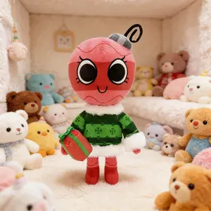 Dandy's World Pretty Present Coal Plush Toy Christmas Edition Soft Stuffed Doll Game Gift for Kids Fans