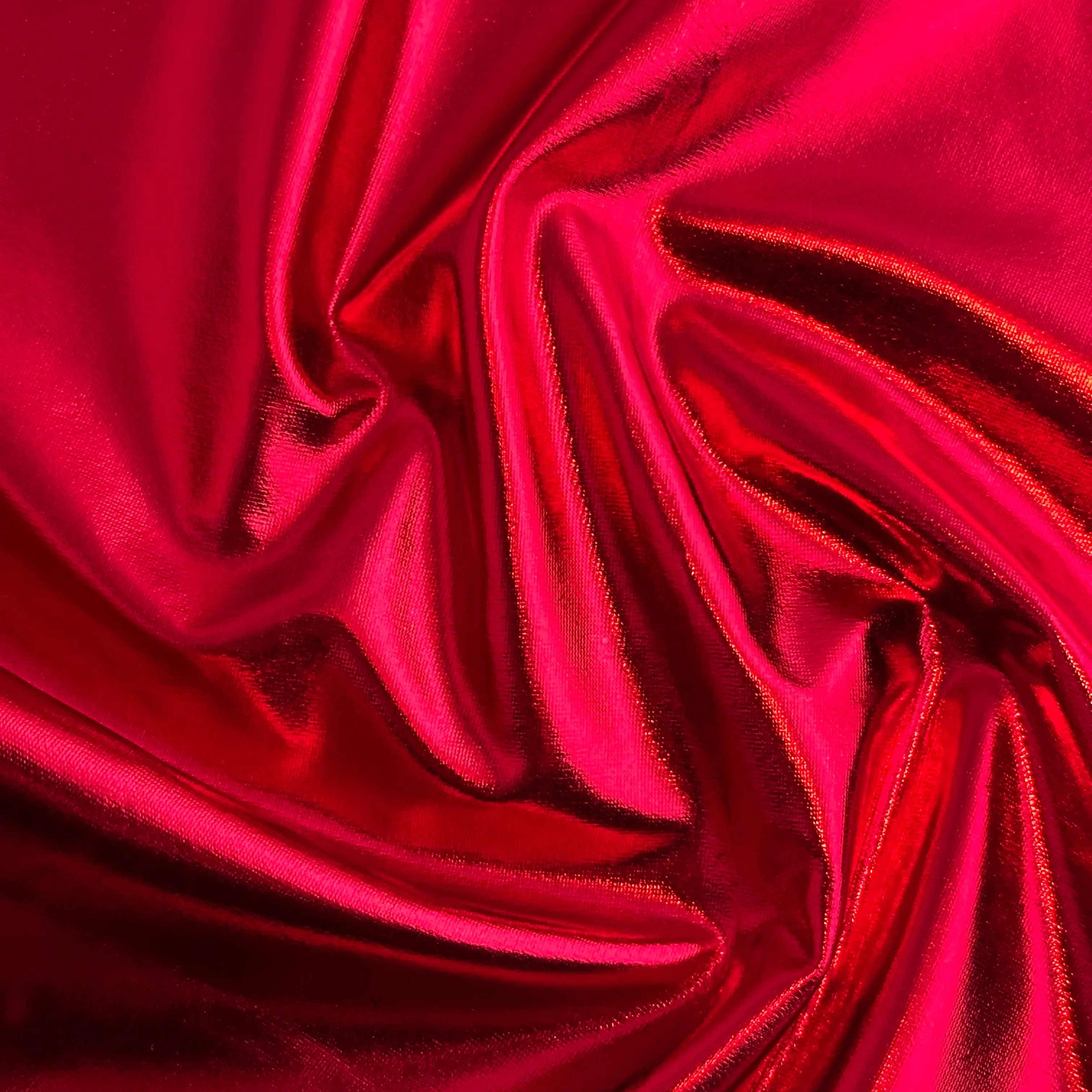 Metallic Foil Spandex Fabric, Dazzling 2-Way Stretch Polyester for Cosplay Costume, Dancewear, and Gymnastics - 58/60" Wide, Luxurious, Dazzle, Glamour, Swimwear, Fashion Clothing, Sportswear, Comfortable, Foil Shine
