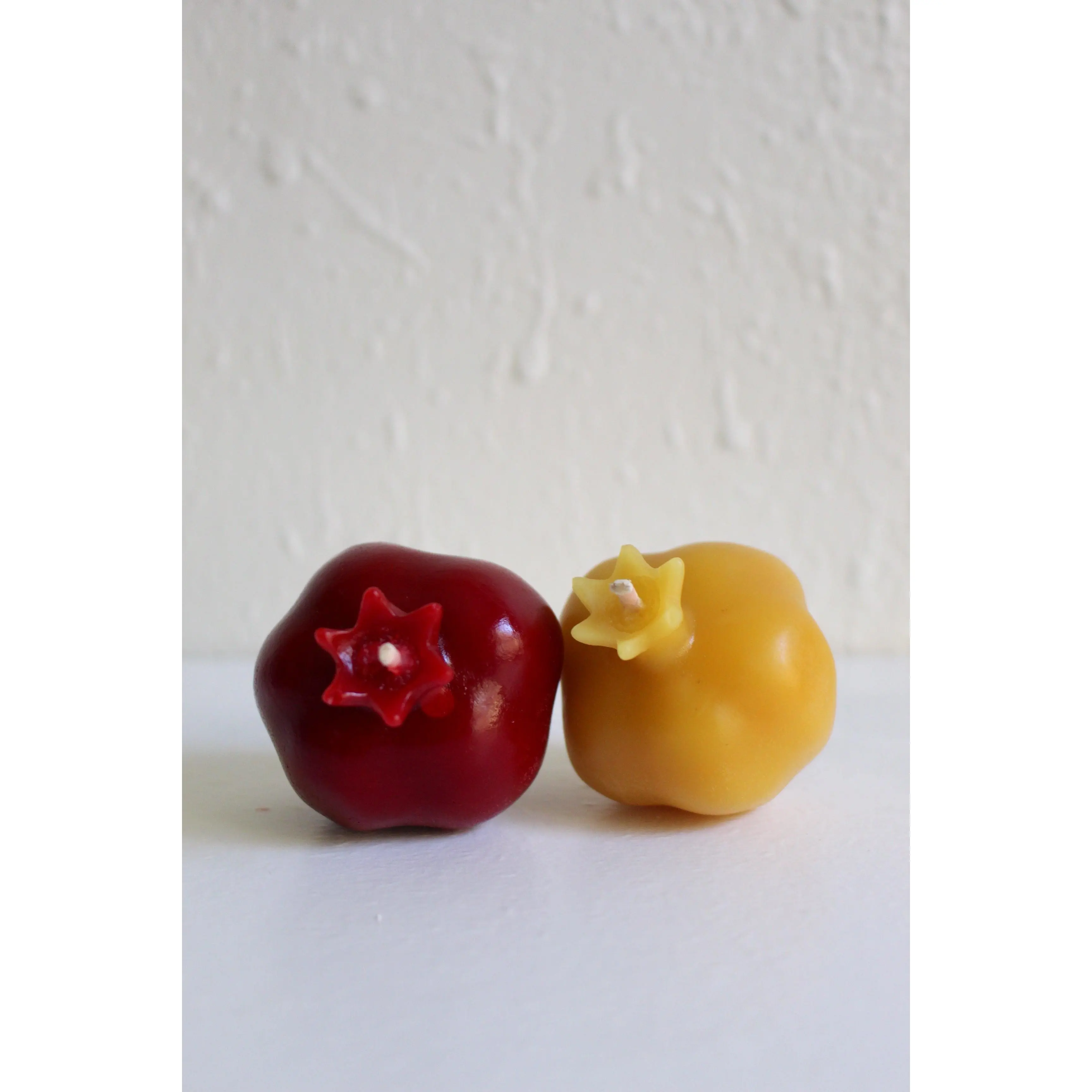 Miniature Pomegranate Beeswax Candle