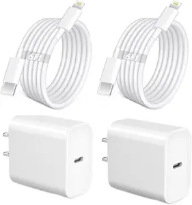 4-Pcs 20W 6FT Fast Charger USB C Wall Charger Compatible with iPhoneiPhone 14/14 Plus or 14 Pro Max, 14/13/12/11