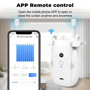WiFi Smart Curtain Motor - High Performance, Automatic Opener - Only $65!USB Rechargeable & APP Remote Control