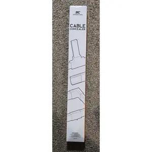 Simple Cord Cable Concealer On-Wall Cord Cover Raceway Kit Cable Management