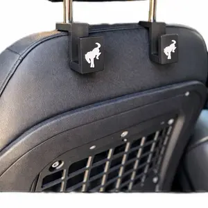 Bronco Headrest Hooks Set of 2 Car Seat Hooks for Bags Groceries & Purses Bronco Interior Accessories for Enhanced Storage Organizer For Car