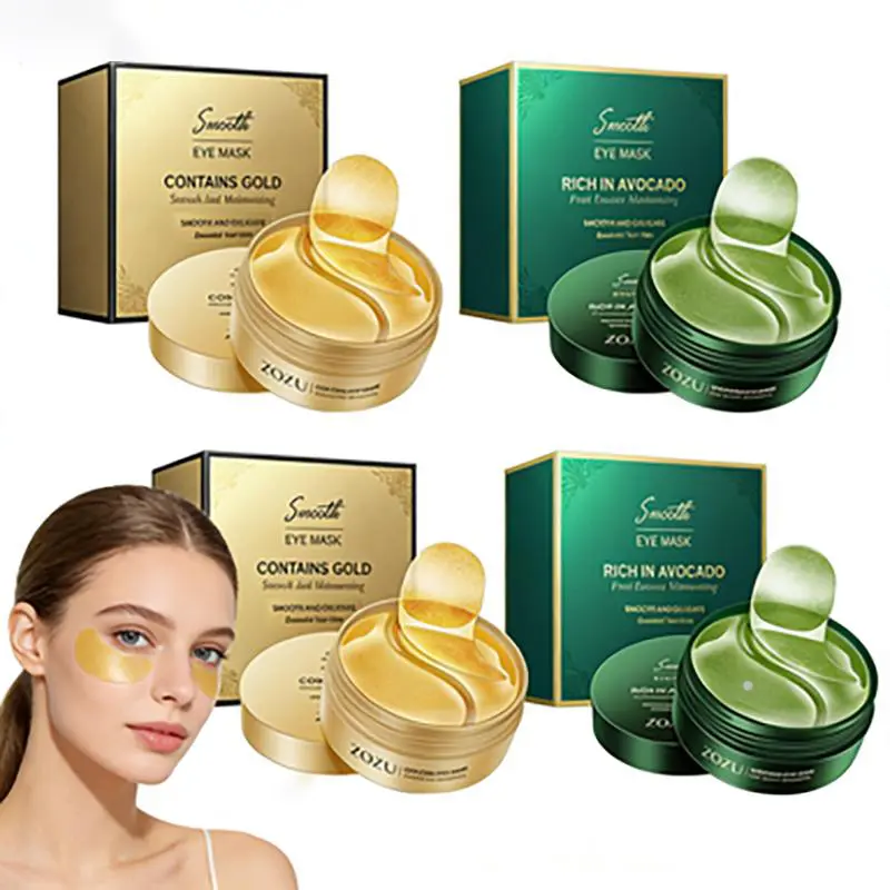 2-in-1 Avocado & Gold Foil Eye Mask: AM Brightening & Hydration, PM Repair & Depuffing – The Daily Must-Have for Dark Circles & Dryness Eye Health Products Eye Creme