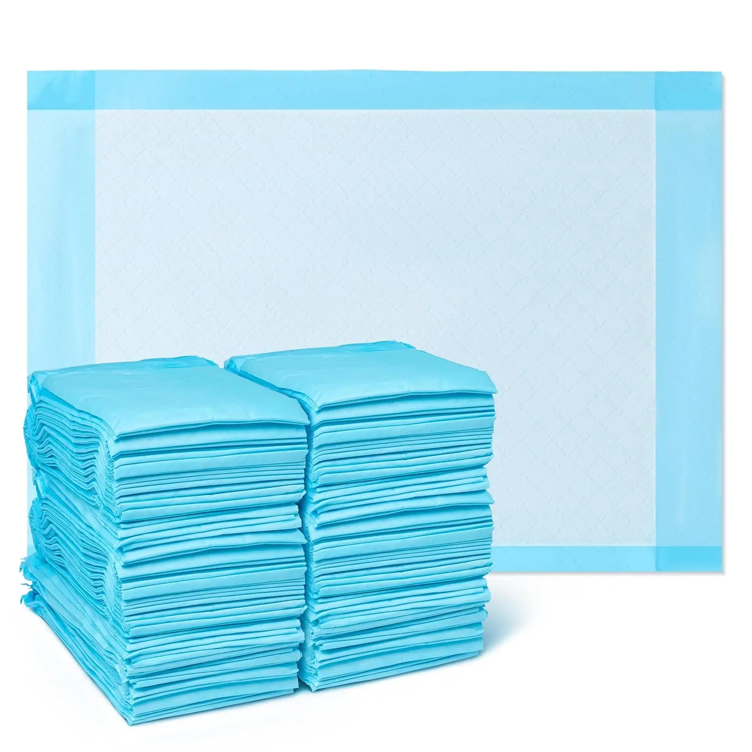 Light Absorbency Underpad, 17" x 24", 100 Count, Disposable Chucks, Bed, Furniture & Surface Protection, For Kids, Adults, Elderly, Puppy Pad, Changing Pad, Incontinence Pee Pad