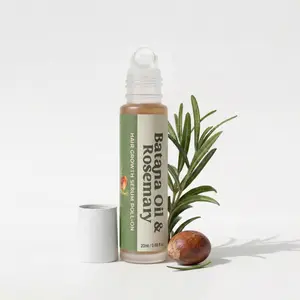 FUNZOO Hair Growth Serum Roll-On with Batana Oil & Rosemary for Scalp Care - Nourishing & Hair Regrowth Formula - 20ml