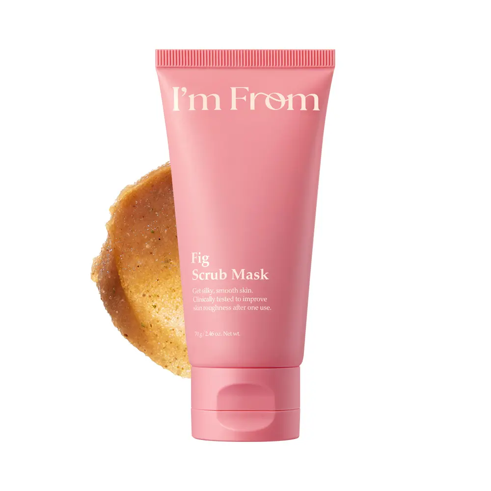 I'm From Fig Scrub Mask with Brown Sugar, Hydrating Face & Body Korean Scrub, Gentle Moisturizer for Soft Skin, Vegan, 2.46 oz, Face Scrubs & Peels