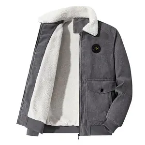 Men's Cozy Corduroy Jacket with Sherpa Fleece Collar for Fall & Winter! Stylish Warmth without Compromise