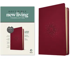 NLT Large Print Thinline Reference Bible, Filament Enabled Edition (Red Letter, Leatherlike, Berry) -- New Living Translation - Bible