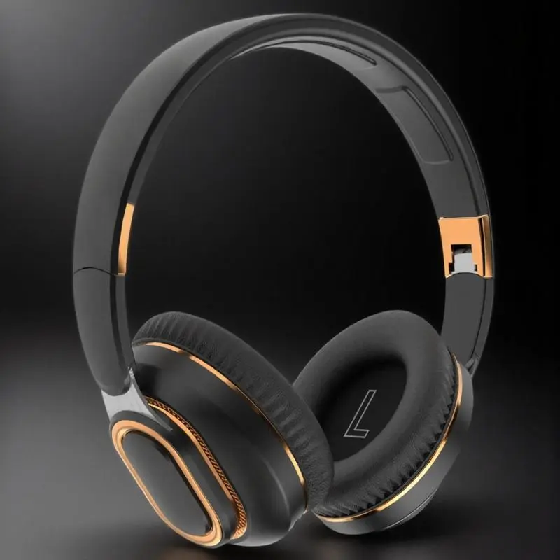 Wireless Gaming Headphone, Foldable Headphone with Noise Cancelling Mic, HiFi Sound Effect Bluetooth-compatible Headphone for PC/Phone/PS4, Audio