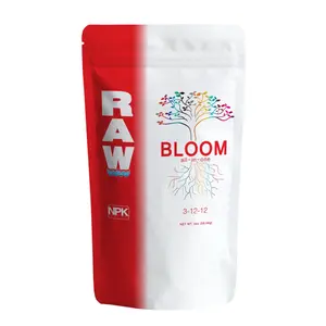 2oz RAW Bloom Organic Garden Supplement Raw Soluble Plant Nutrients & Essential Elements for Optimal Plant Growth NPK 3-12-12
