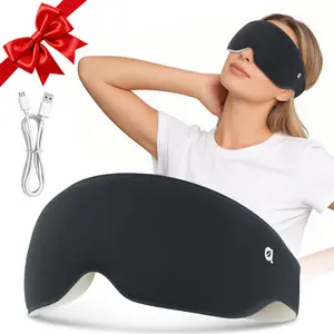arboleaf 3D Hot Compress Sleep Mask | Seamless Full Blackout Soft Memory Foam Eye Mask