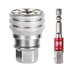 Multi-Function Universal Socket Wrench Tool, Adjustable Universal Socket Wrench, Ratchet Torque Wrench, Power Drill Adapter