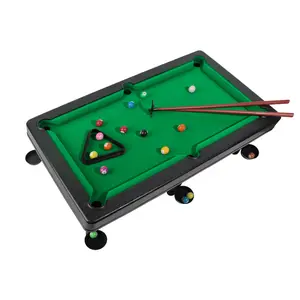 Portable Tabletop Billiards Set Compact Mini Pool Game for Stress Relief Family & Friends Fun with Green Felt and Wooden Cues Ideal for Any Setting
