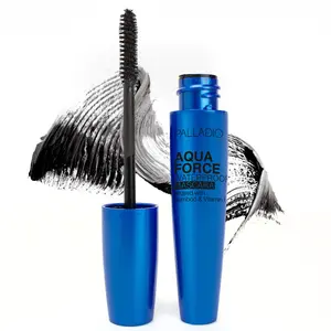 Palladio Aqua Force Mascara Waterproof + Defining - Smudge-Proof, Sweat-Proof, Life-Proof Formula with Bamboo & Vitamin E for Long-Lasting Defined Lashes