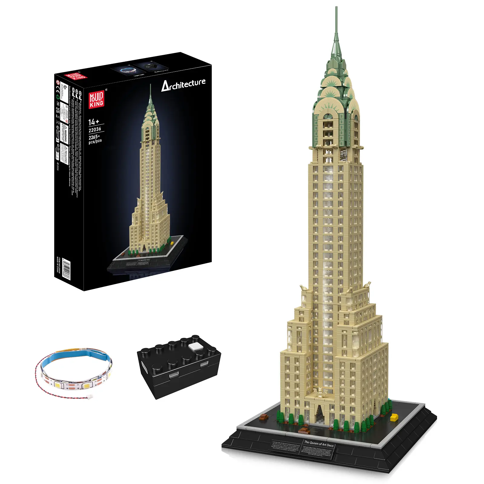 Mould King 22036 Chrysler Building World Famous Skyscraper Architecture Block 2265 Pieces Mould King 22036 Chrysler Building World Famous Skyscraper Architecture Block 2265 Pieces