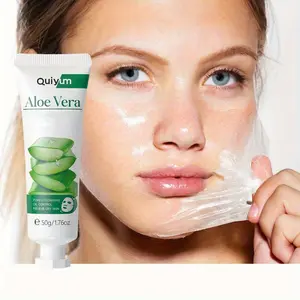 Aloe Vera Cleansing Mask, Peel-Off Face Mask Gel, Reveal Youthful-Looking Skin with Intense Moisturizing, Gentle Cleansing, Firmer Texture for Dry, Oily & Sensitive Skin, Suitable for Women & Men, 1.76oz