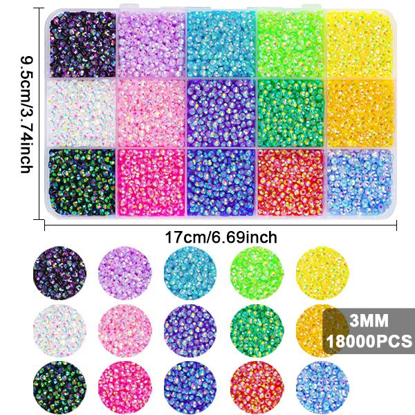 18000Pcs 15 Color 3mm Resin Jelly Rhinestones for Crafting Bedazzling, Multicolor 3mm Flatback Gems for Crafts Clothing Clothes Tumblers Shoes Nails, Flat Back Mixed Color Bulk Bedazzler Kit Jewels with Gifted Tool, jselly resin rhinestones
