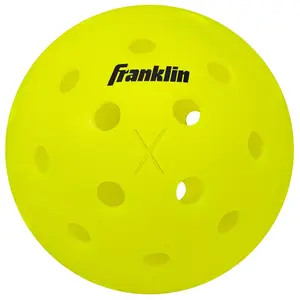 Franklin Sports Optic Pickleball 24pc - Yellow: Neon Polyethylene Sports Balls