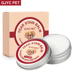 GJYC PET Pet Tear Stain Protection Cream with Professional Brushing for Dog and Cat Eye Care, Natural Anti-Tear, Gentle Cleaning, Removes Tear Stains from Dogs and Cats, Remarkable Effect Without Irritation Calming dog tear stain remover