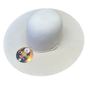 Serratelli Buckskin Felt Hat Size 7-1/4 with 4-1/2 Inch Brim and 6 Inch Crown