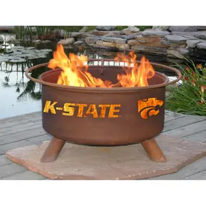 Patina Products  Kansas State Fire Pit, Outdoor Fire Pits, Patio Fire Pit, Wood Burning Firepit