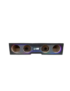 King Box Quad 8" Chevy/GMC Silverado Crew Cab 19-22 Subwoofer Box w/ RGB Lighting