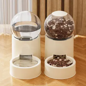 New Automatic Cat Feeder & Water Dispenser Large-Capacity Cat Bowl, Pet Food Storage Container Pet Watering Wonder
