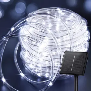 Solar Powered Illuminating LED String Light, Solar Strip Lights, Waterproof PVC LED Light Tube With 8 Modes, Outdoor Decorative Light For Home Garden Yard Walkway Party Decorations