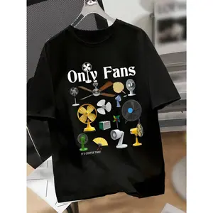 Men's Casual Shortsleeve Round Neck Graphic Tshirt - Regular Fit, Soft Breathable Printed Fabric, Menswear Streetwear Top, Comfortable for Home Wear