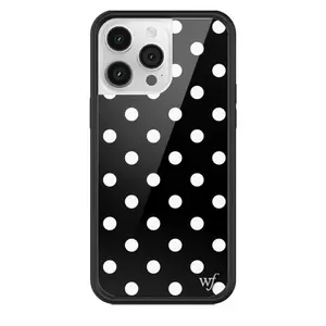 Wildflower Cases - Black and White Polka Dot, Limited Edition iPhone Case | Protection Classic Timeless Aesthetic Safety Casing Custom Signature