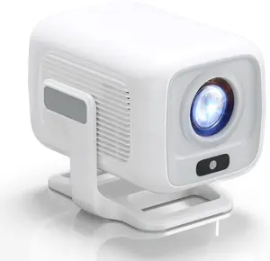 [US warehouse]  Auto Focus HY310 Projector 330ANSI Google Assistant 8K Decode Native 1080P BT5.4 WIFI6 Android 14 Built-in Speaker Allwinner H726 180° Flexible 130"Screen 60Hz Reflash Home Cinema Mini Portable Projector Wireless Local Summervibes