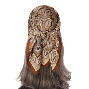 Lmitation Silk Scarf, Square Scarf, 70cm Headscarf, European And American Paisley Silk Scarf, Decorative Neck Scarf For Men And Women, Summer Scarf,Scarf Head Wrap Female