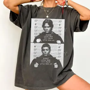 Comfort Colors Supernatural Sam Dean Winchester Mugshot T-Shirt