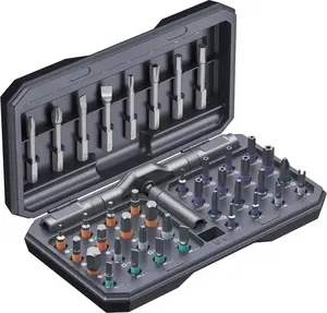 42 Screwd in 1 Ratcheriver Set, Magnetic Screwdriver Set, Screwdriver Bit Tool Set, Repair Tool Kit with DIY Rotatable Ratchet Handle,Specialty Hand Tools，Magnetic Screwdriver Kit with 40PCS S2 Bits & Heavy Duty Ratchet Handle