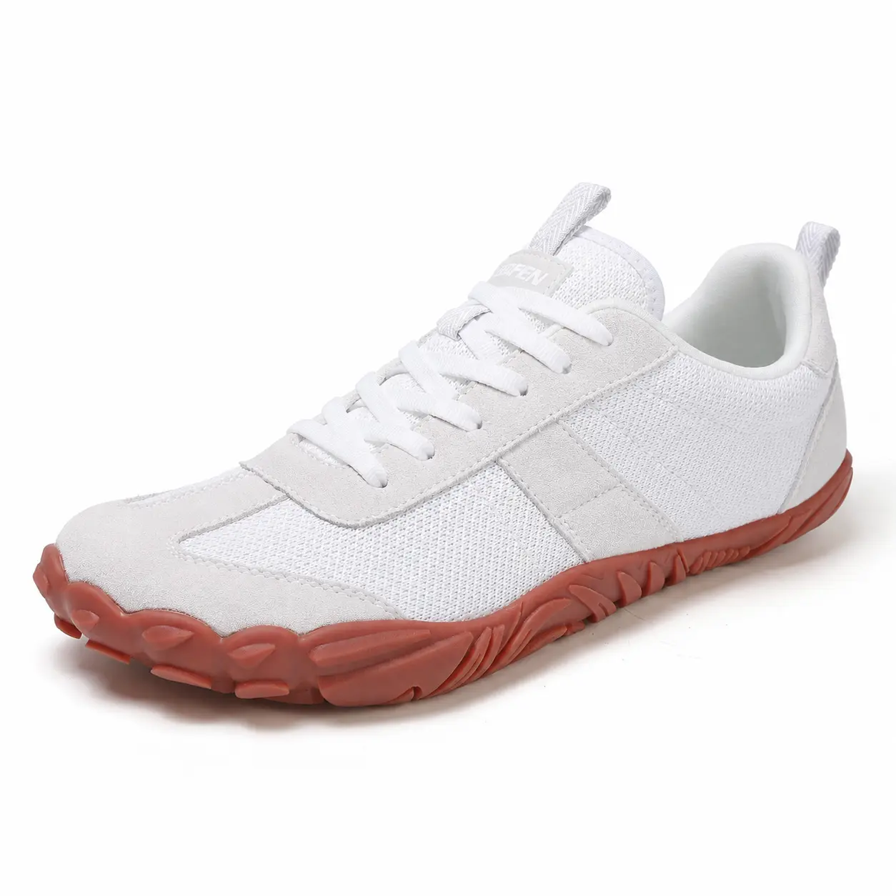 UBFEN Women's Wide Toe Barefoot Shoes - Minimalist 0 Drop Wide Width Light Hiking Trainers with Rubber Sole, Indoor-Outdoor Athletic Sneakers