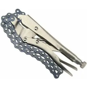 Locking Chain Clamp W/ 19" Chain Plier Locking Grip Wrench Oil Filter Pipe Vise