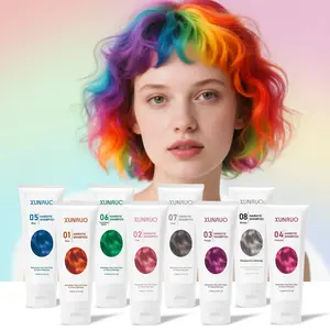 Half-Permanent Hair Dye Shampoo, Trendy Color, Quick Touch-Up, 8-12 Degree Bleach, Daily Color Protection, 1 Piece, Single Item