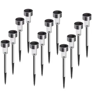 Solar Outdoor Lights Garden Lamp Solar Powered Waterproof Landscape Path for Yard Backyard Lawn Patio Decorative