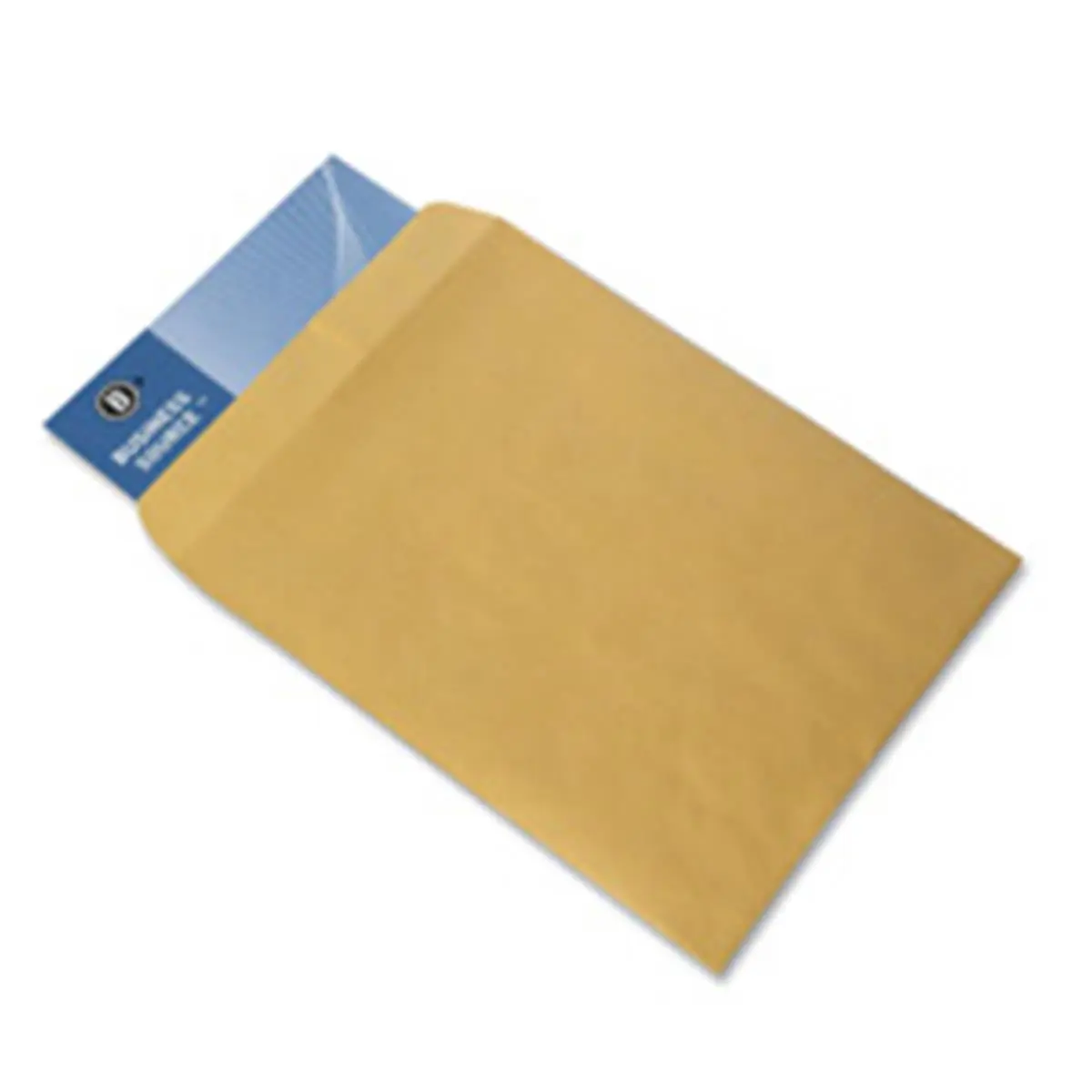 Business Source BSN42114 Business Kraft Paper Envelopes, 9.50" W x 12.50" L Plain Design, Heavily Gummed Open End, Secure Seal Flaps, Reinforced Seams (Sealed Envelopes & Postal Supplies), Heavily Gummed Flaps