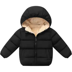 Baby hooded down jacket, boys and girls, children's thick and warm winter coat, 1-7t (gift) 11(Sheets)
