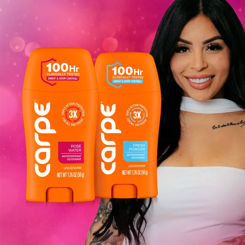 @therealmustbecindy EXCLUSIVE Carpe Deodorant Favorites - Carpe Fresh Powder & Rose Water