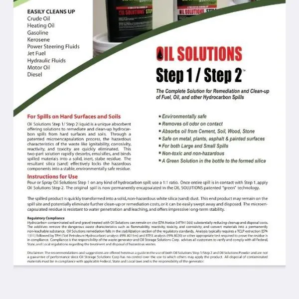 Oil cleaner Oil solutions 5gal kit